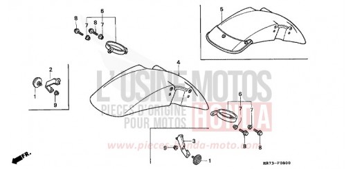 AILE AVANT VFR750RK de 1989